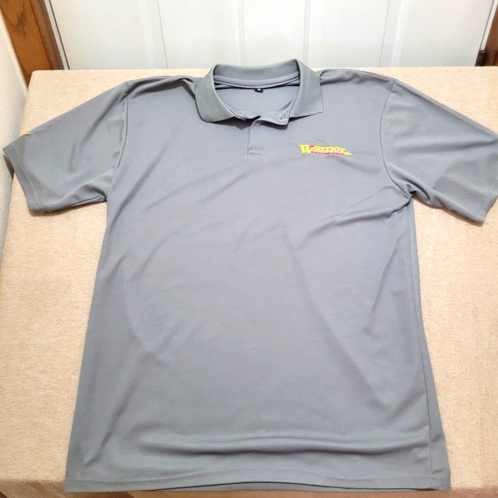 Warrior Custom Golf Polo Shirt Men X Large Gray Polo Short Sleeve